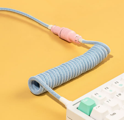 키보드 항공 케이블 베이비블루색 USB C타입