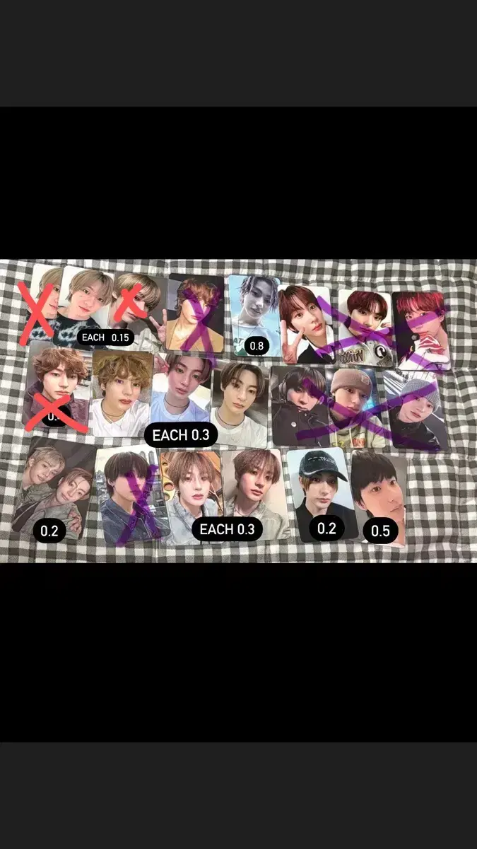 라이즈 앤톤 포카 미공포 팝업 특전 유닛 포토카드 이찬영 판매 양도