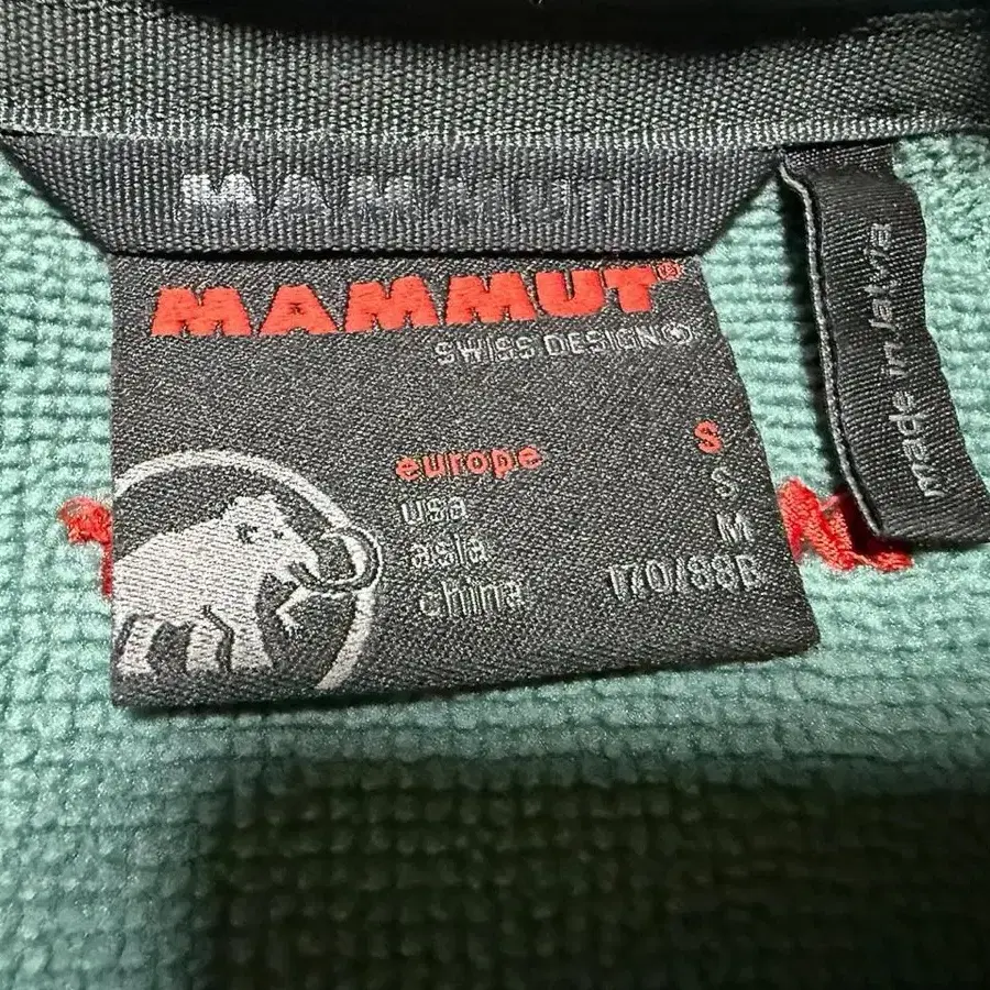 MAMMUT 마무트 반집업 등산티셔츠 남성용 95사이즈