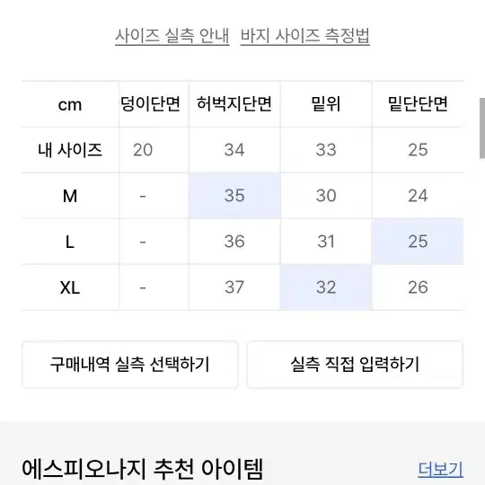 에스피오나지 릴랙스핏 청바지 연청