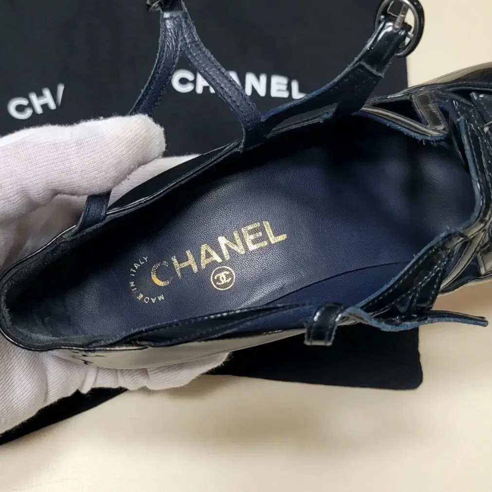 [정품] 샤넬 CHANEL 페이던트 펌프스