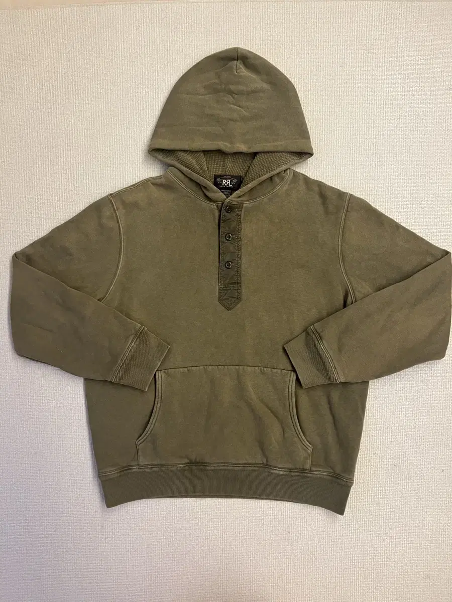 RRL VINTAGE WASHED WAFFLE HOODIE