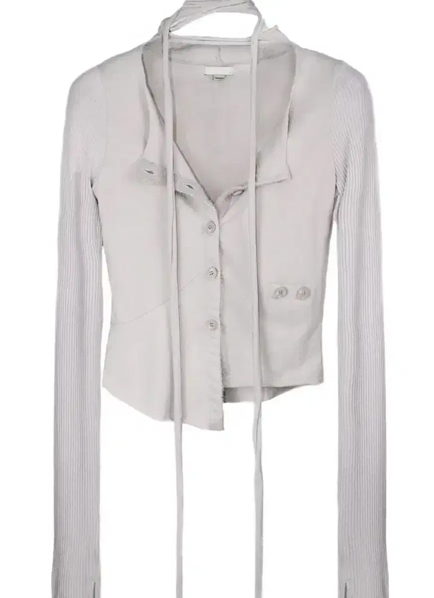 본네 bonnae / Muffler cardigan (Ash Pink)