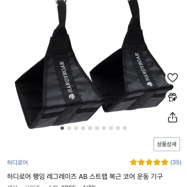 하디로어 행잉 레그레이즈 AB 스트랩 복근 코어 운동 기구