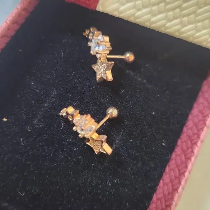 14k gold pin 귀걸이, 100프로 정품 다이아 귀걸이 일괄