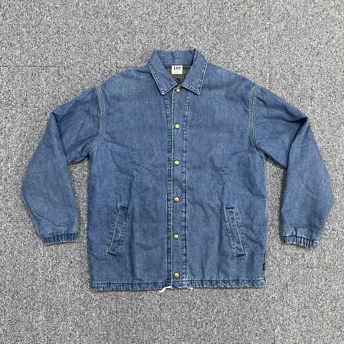 Lee X BEAMS Batting Denim Coach Jacket