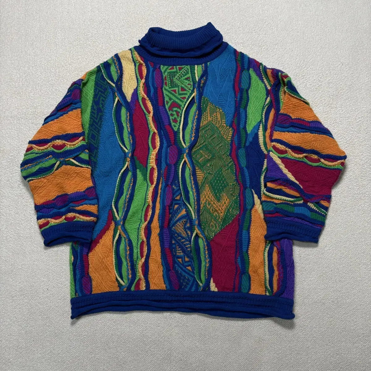 coogi 쿠지 90s 오리지널 케이블 터틀넥 니트