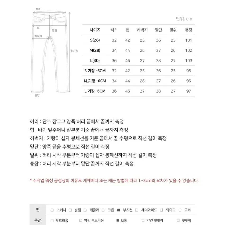 (택달린 새상품) Waar 와르 청바지 S사이즈 숏