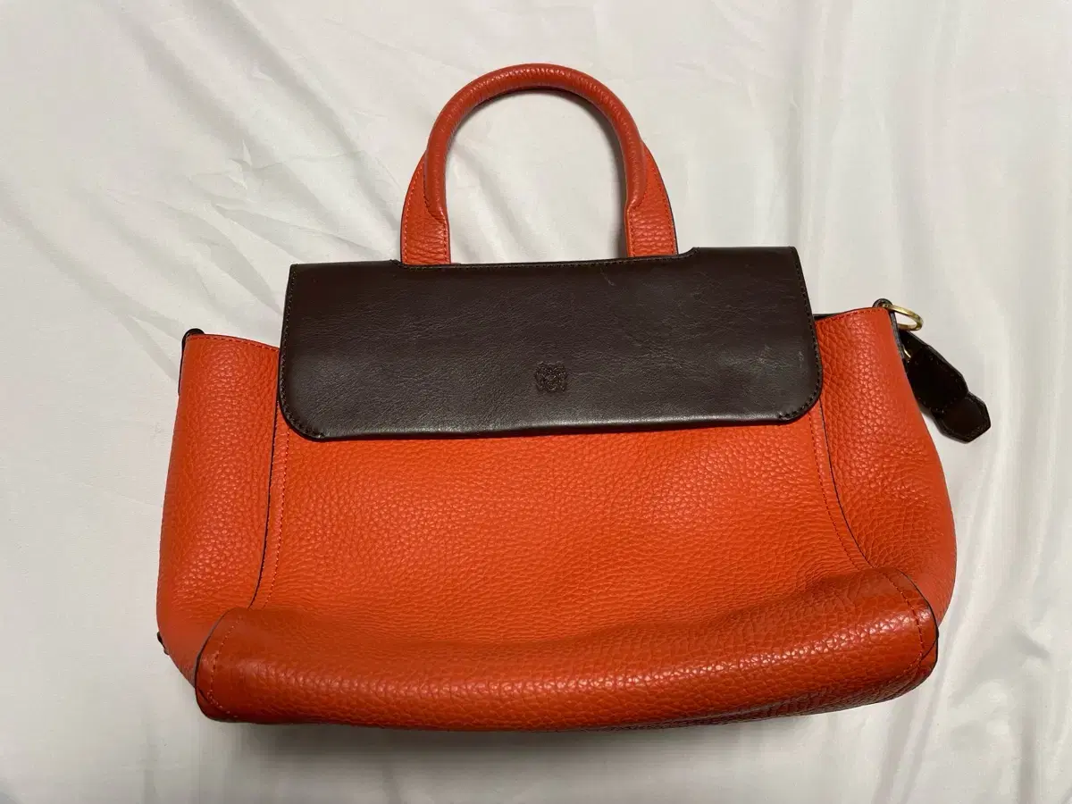 Bruno Malle Leather Handbag Orange