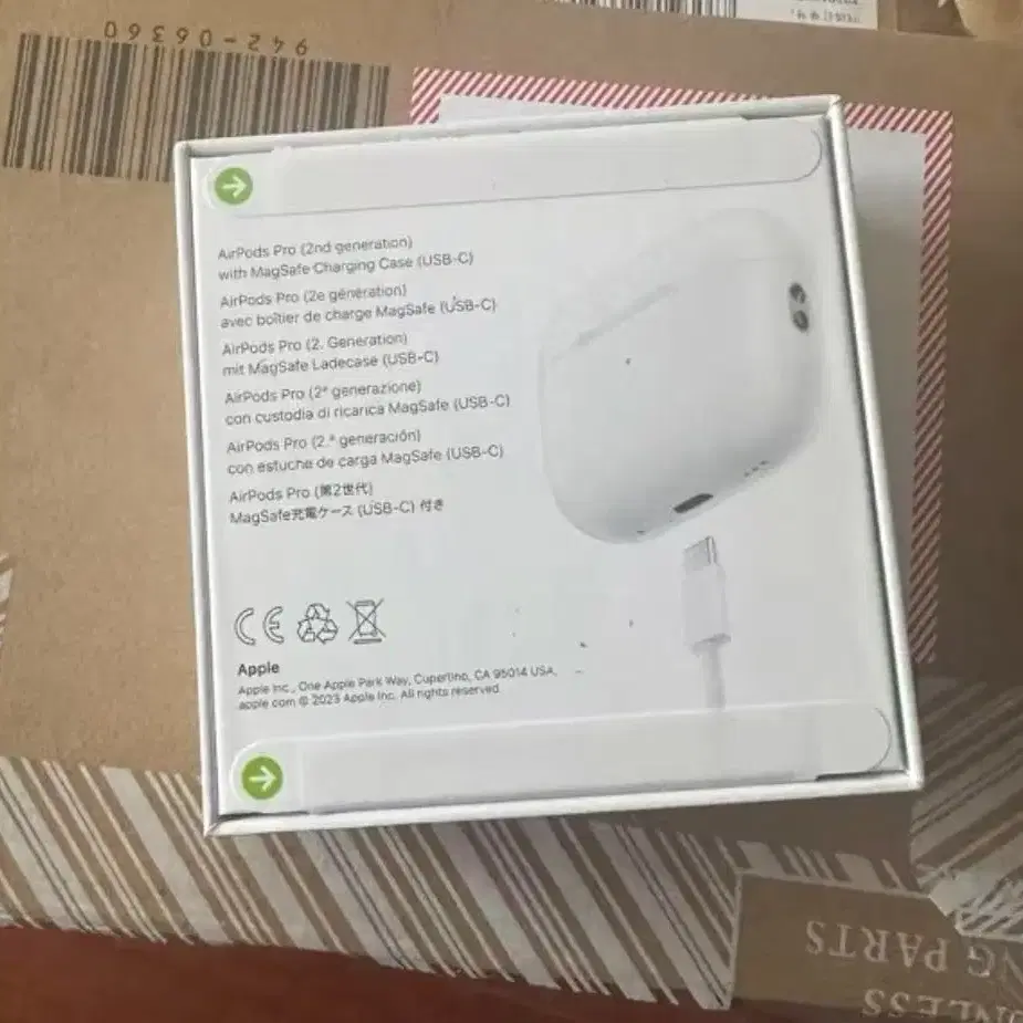 미개봉 Apple 2023 에어팟 프로 2세대 USB-C 블루투스 이어