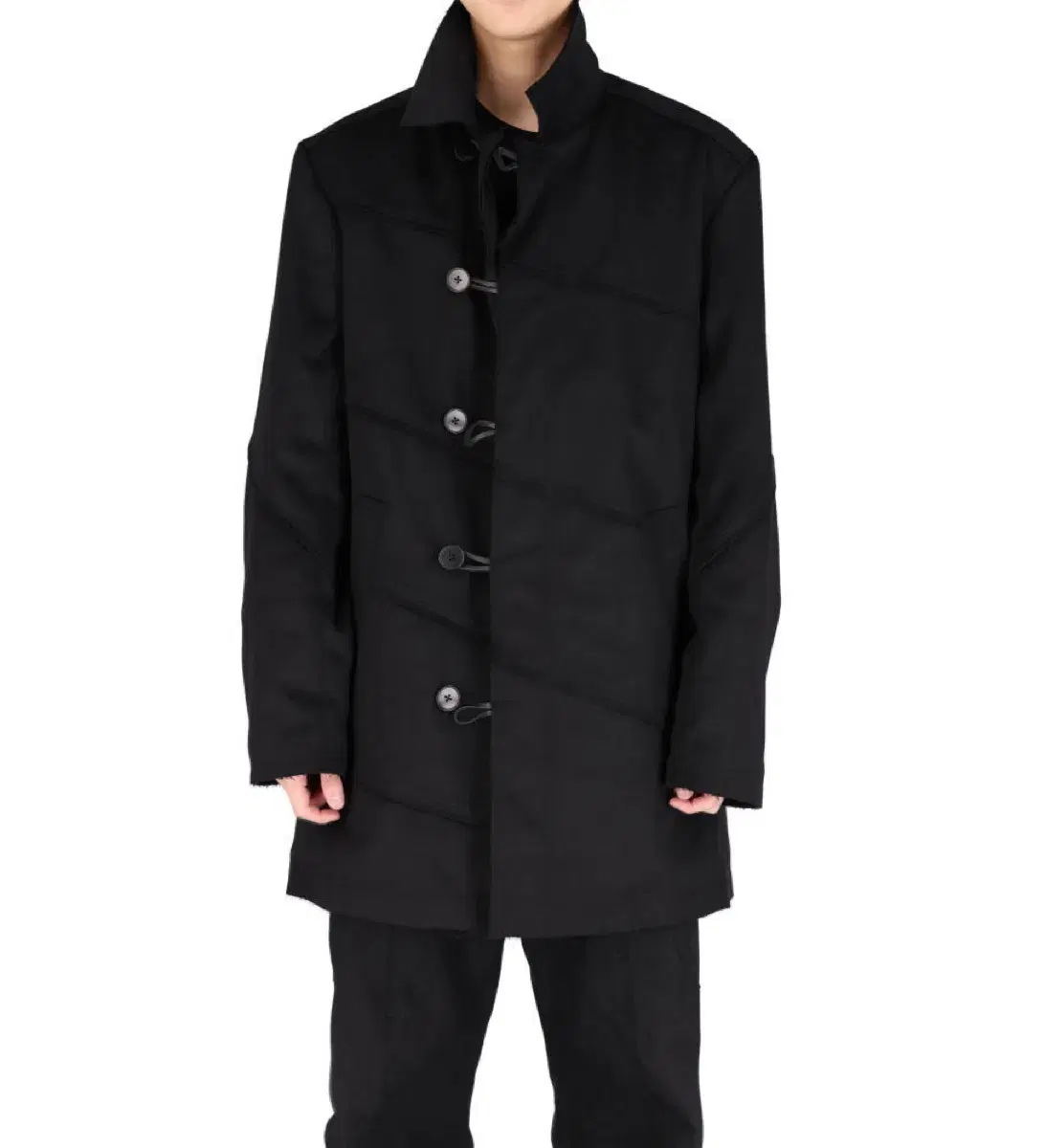 (1) Jabberwocky OC1B-Diagonal Coat BLACK