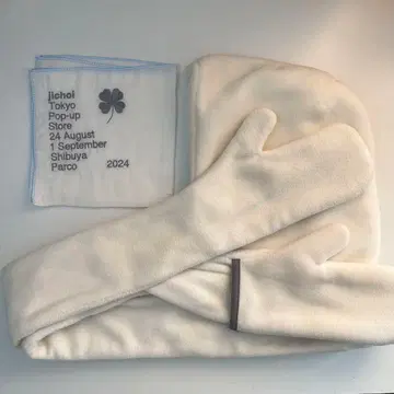 지초이 컴포트 머플러 장갑 24-006 지초이 아이보리