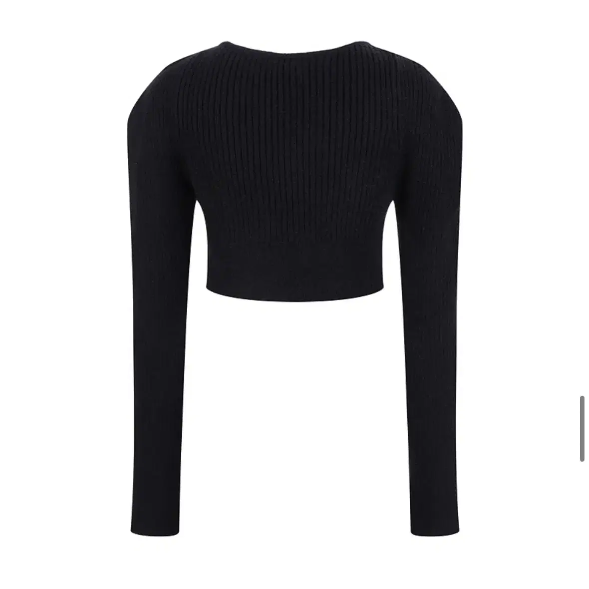 (새) 라라폭스 SOLID KNIT BOLERO BLACK