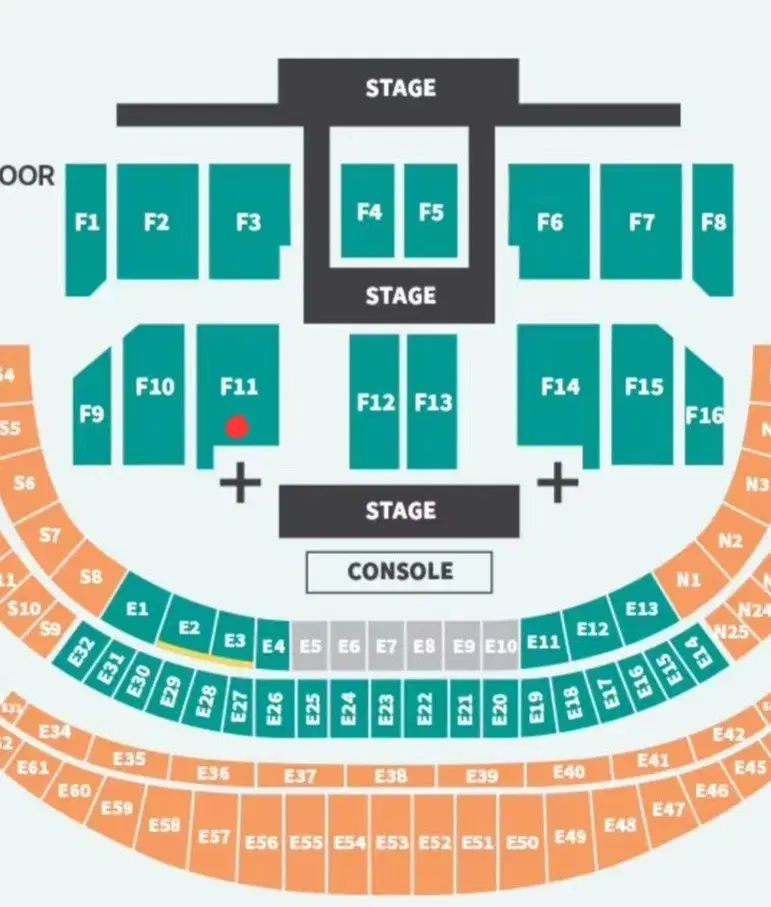 세븐틴 캐럿랜드 캐랜 플로어 F11 20열 전진용 양도 티포