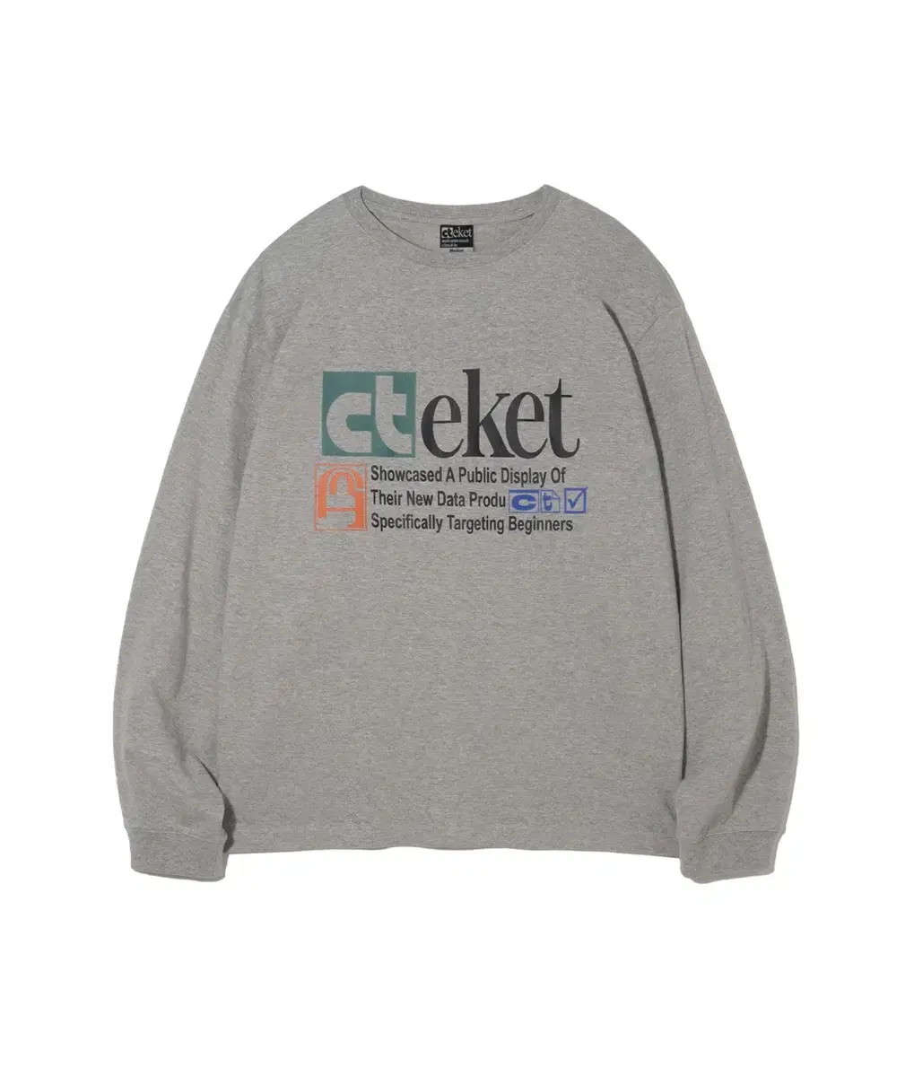 테켓 teket Plan L/S Tee Melange Gray M