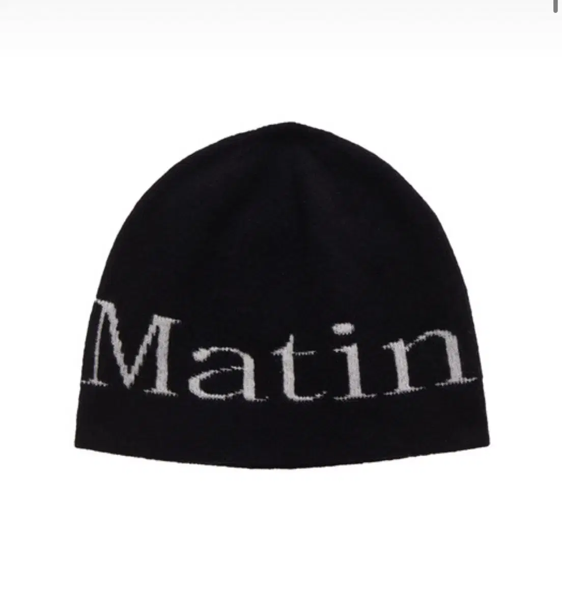 마뗑킴 로고 자카드 숏 비니 MATIN KIM LOGO BEANIE