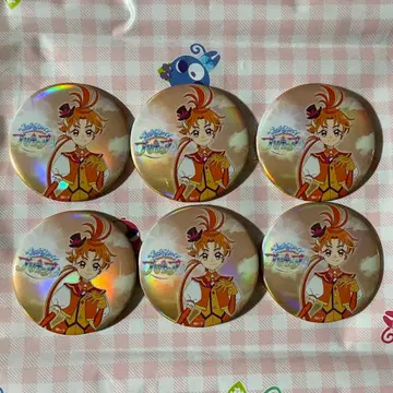 확산되는 스카이 프리큐어 큐어 윙 출장점 홀로그램 캔뱃지 세트