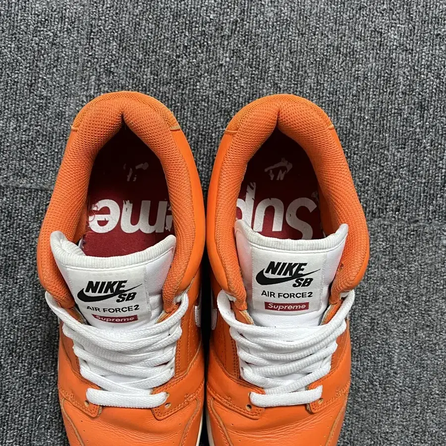 Nike x supreme air force2 나이키 슈프림 오렌지