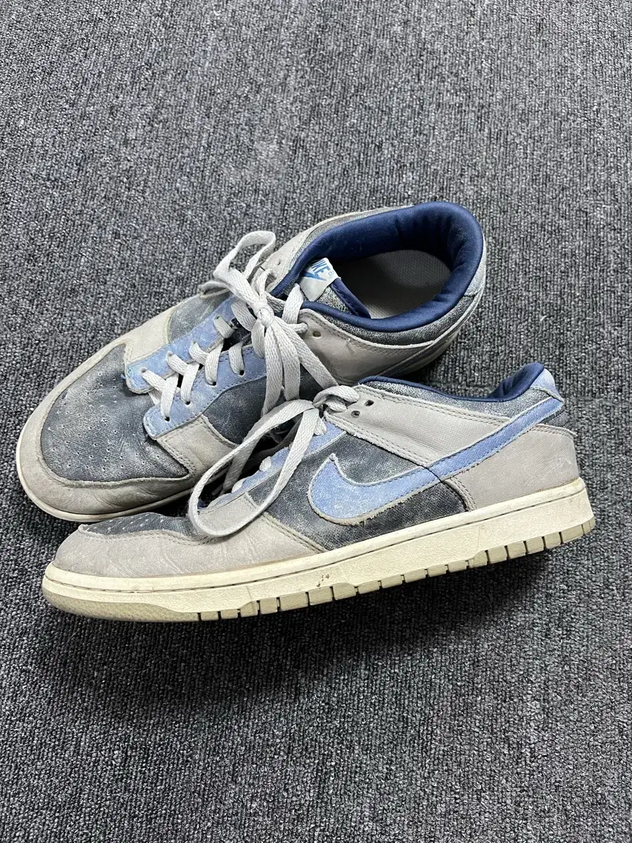 Old nike dunk low dirty denim 나이키 덩크 빈티지