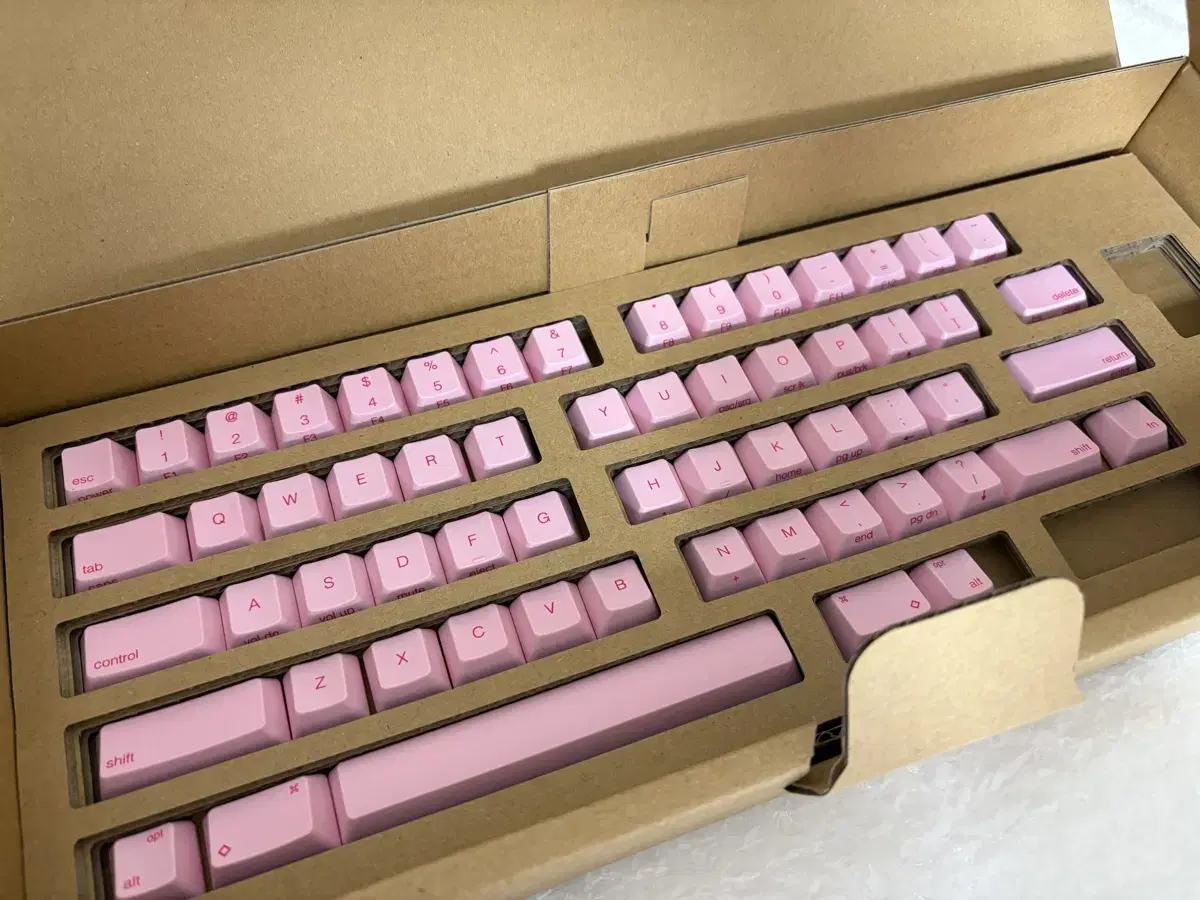 [미사용]HHKB 해피해킹 토프레 한정 키캡 벚꽃(사쿠라)