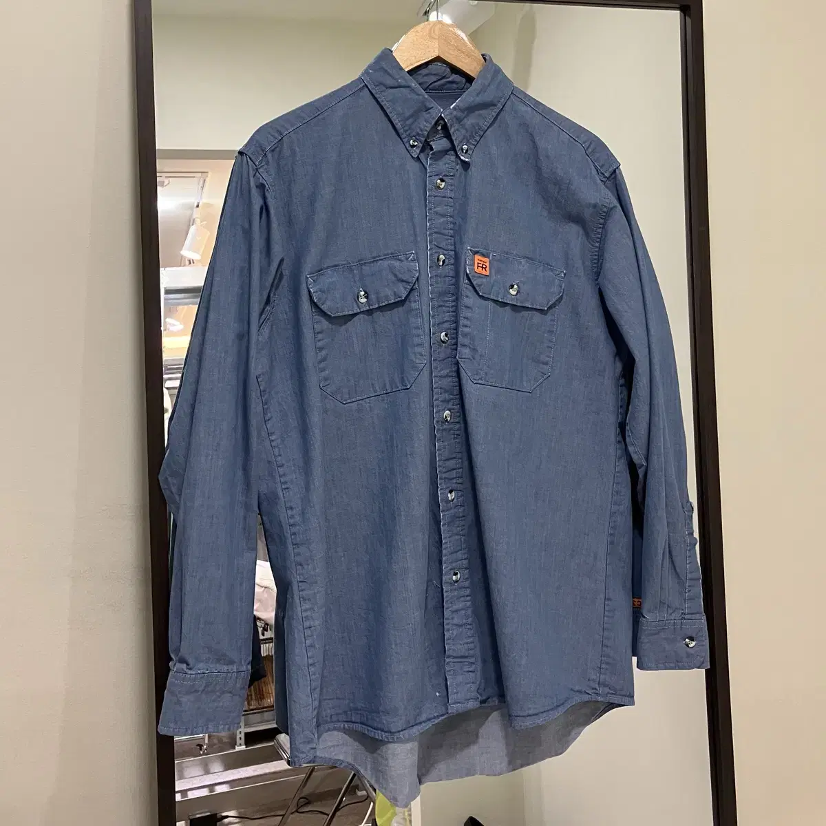 (M) Wrangler FR 랭글러 투포켓 셔츠