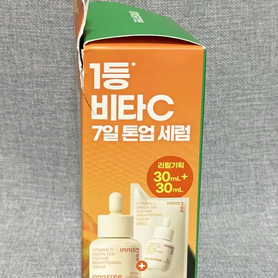 이니스프리 비타씨 그린티 엔자임 잡티 토닝 세럼 30ml+리필 30ml