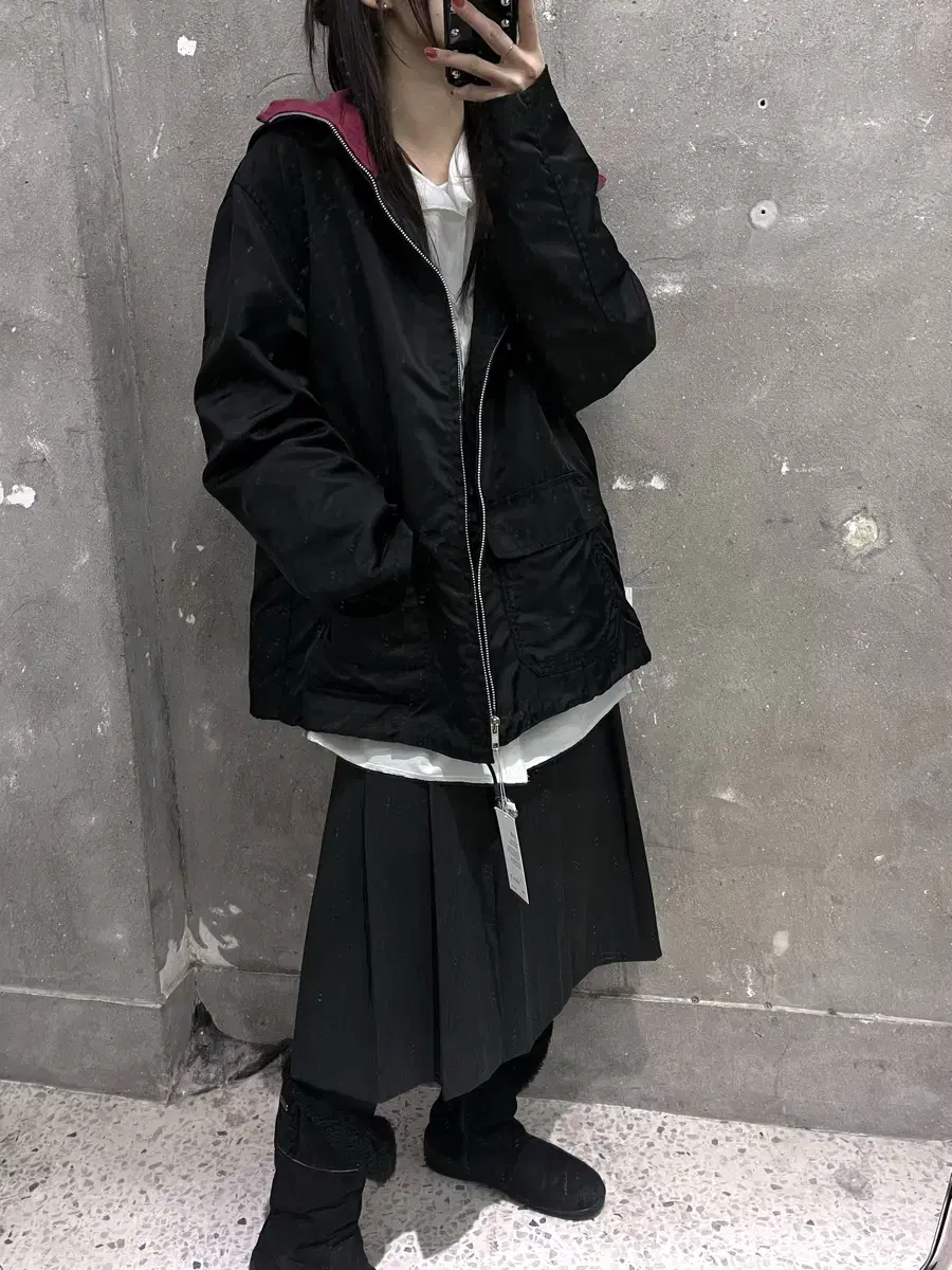 Yohji Yamamoto 요지야마모토 90s 블랙 후드자켓