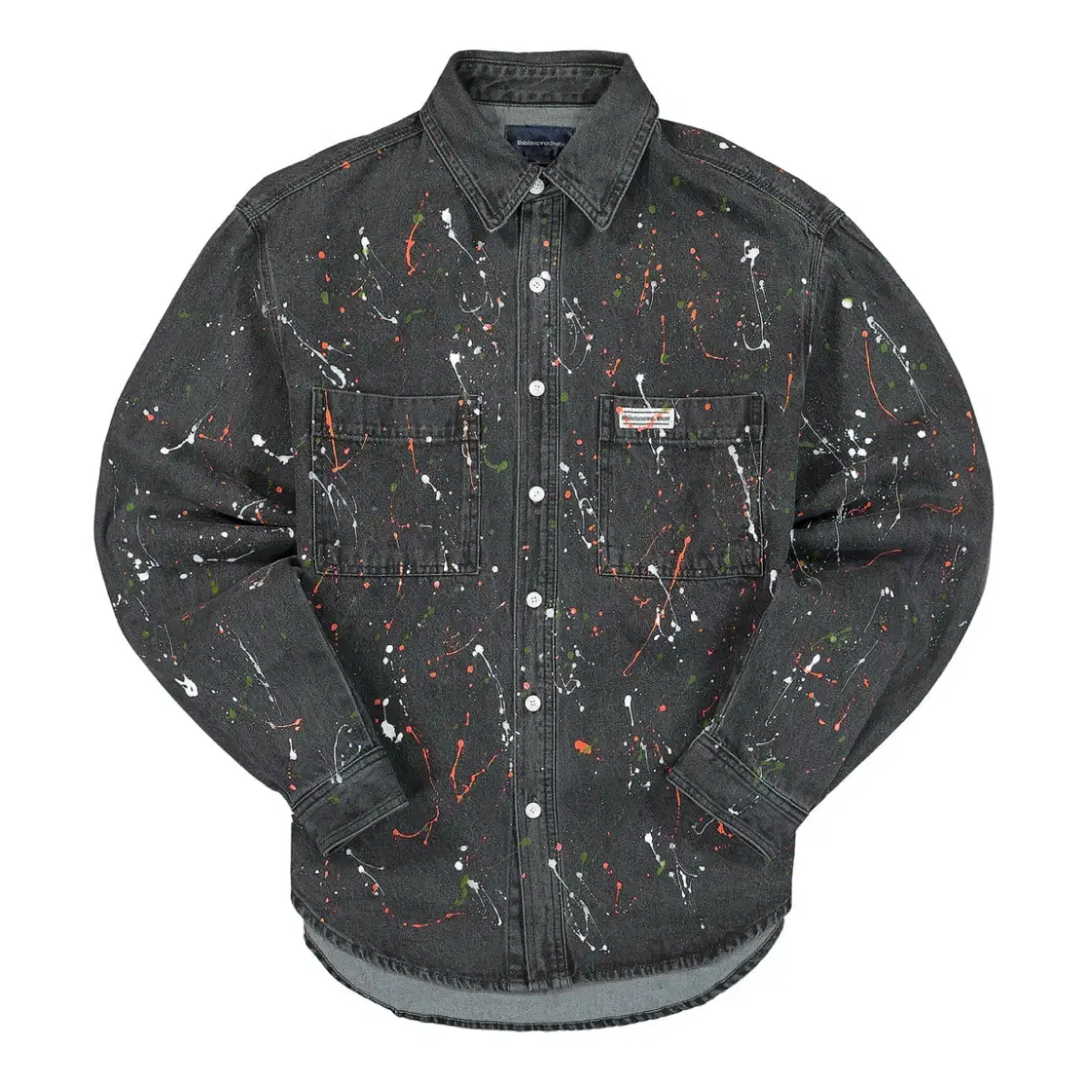 디스이즈네버댓 셔츠 PAINT SPLATTER DENIM SHIRT