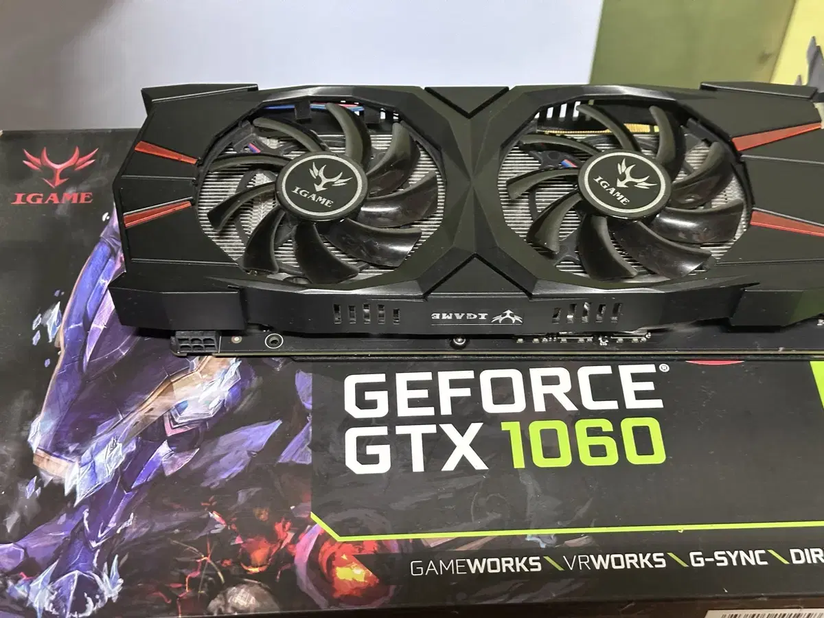 gtx 1060 3g 컬러풀 i game vulcan u 그래픽카드