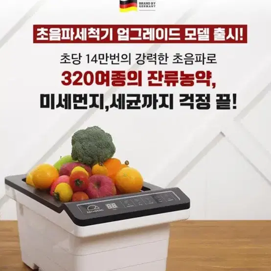 패스브르크 초음파 세척기 (채소,과일,고기,어패류등)