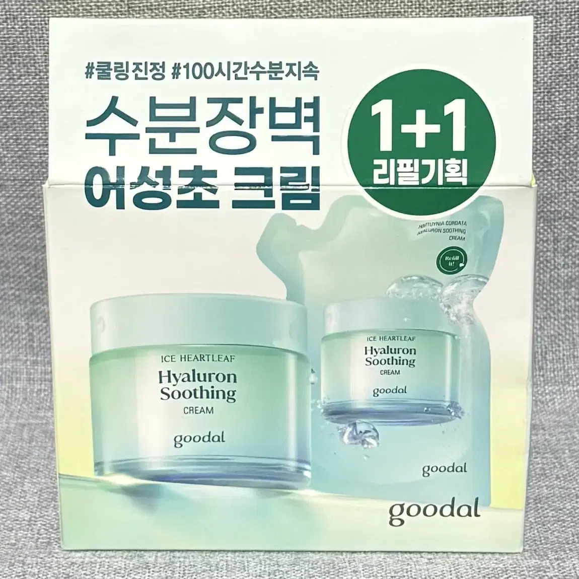 구달 어성초 히알루론 수딩크림 75ml + 리필 75ml