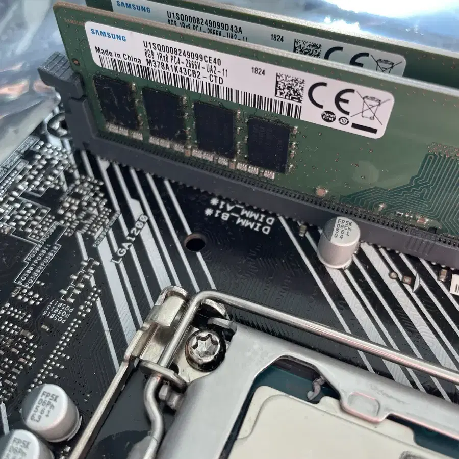 I5 10400f, h410m-k asus 삼성 2666 16gb파