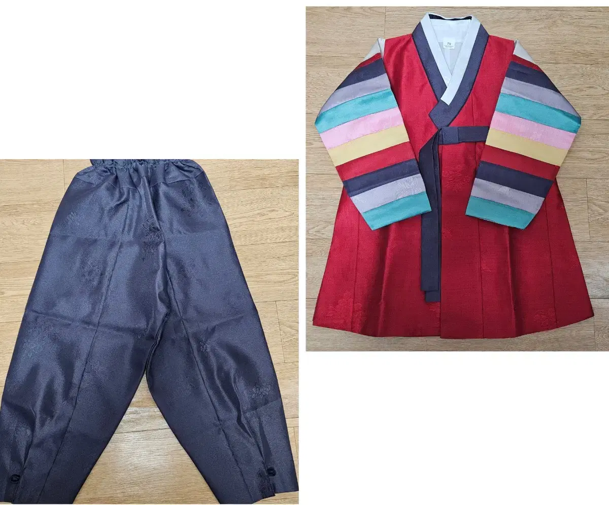 New Kids Hanbok Set 3P (Size 7) Made in Korea Free Shipping 24008