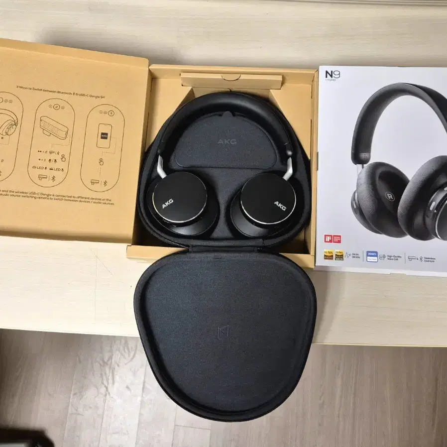 AKG N9 HYBRID 블루투스 헤드폰