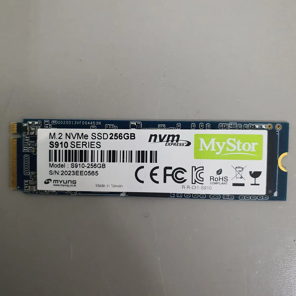 [무료배송] 중고 Mystor S910 M.2 NVMe 256GB SSD