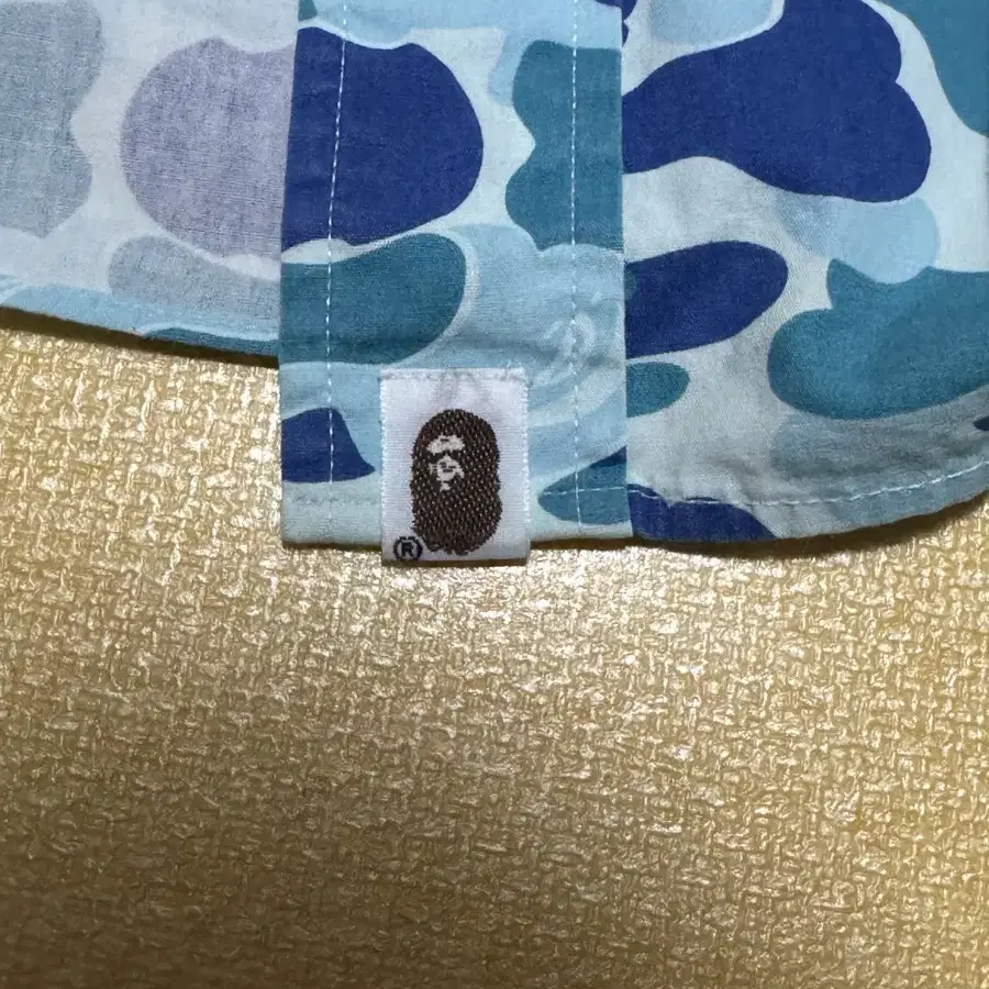 Bape 카모 블루 셔츠 L