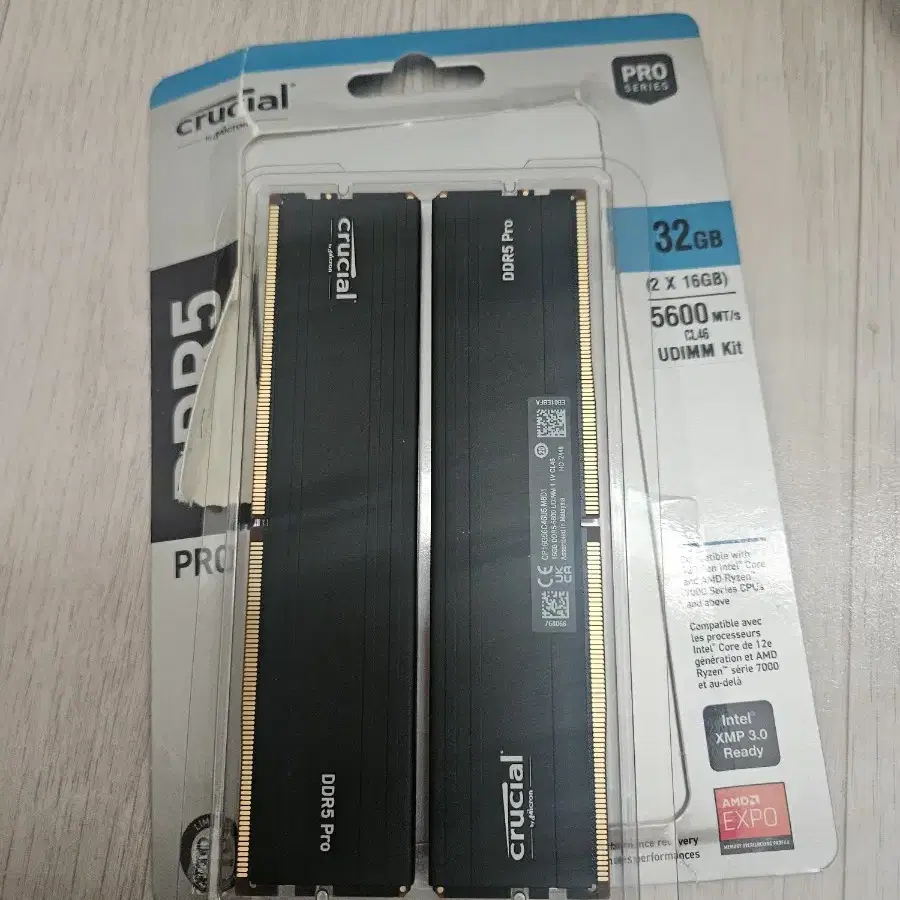 crucial DDR5 16G 2개  판매합니다.