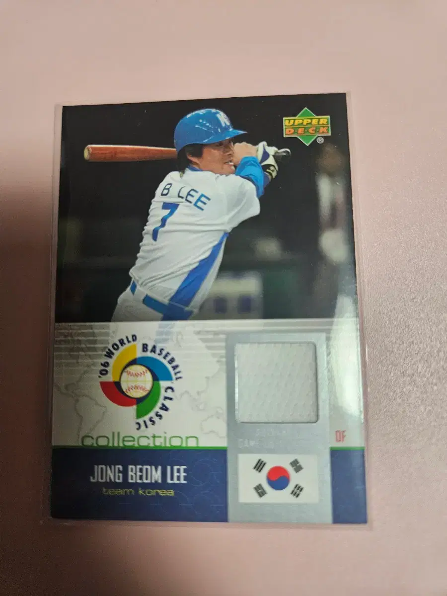 기아 이종범 Upper Deck WBC 저지 카드