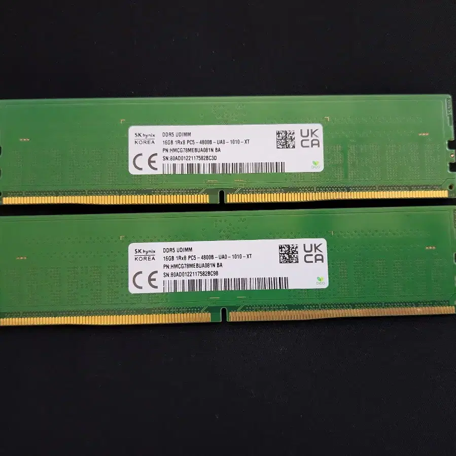 컴퓨터 메모리 하이닉스 DDR5 4800B 32GB