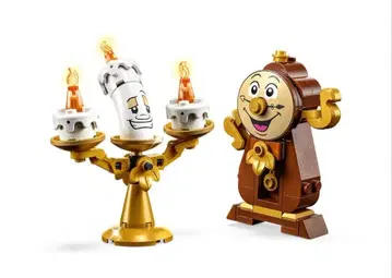 레고 43226에서 루미에르와 코그스워스 미조립품 미녀와 야수