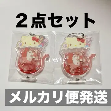 산리오 시크릿 커스텀 아크릴 참 고양이 소다 키티 2개 세트