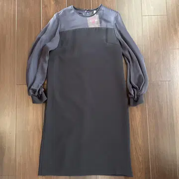 UNITED ARROWS UPCS 조젯 콤비 원피스 NAVY 38