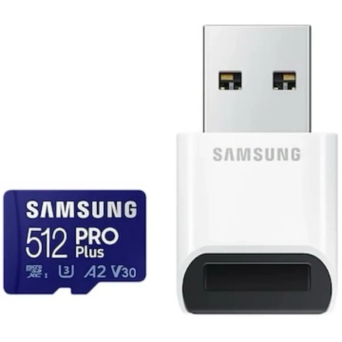 삼성 micro SD PRO PLUS 512GB 리더기 패키지