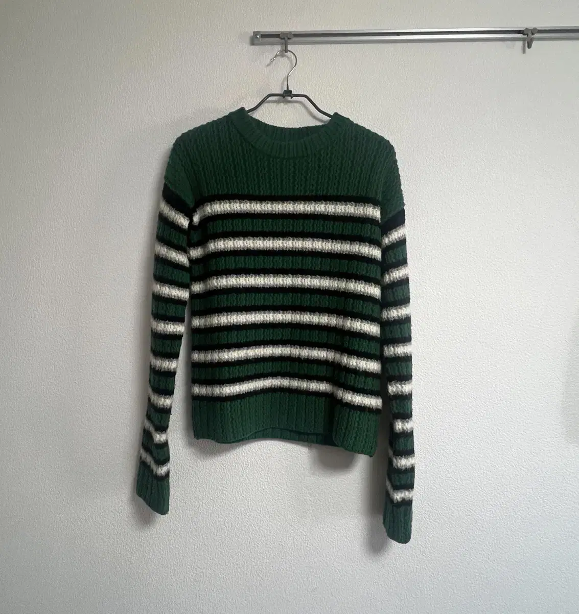 ERL Green Stripe Sweater