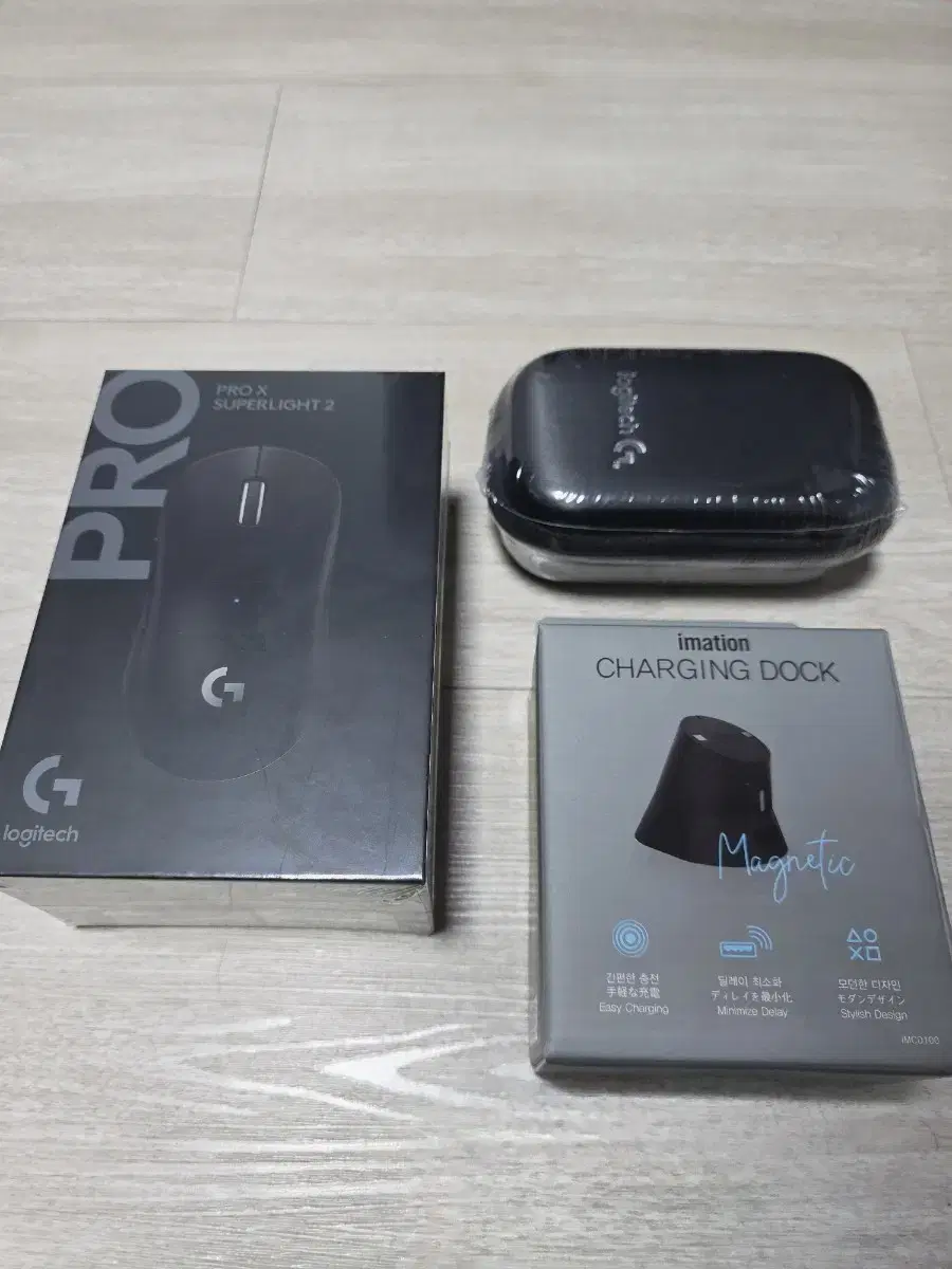 로지텍 g pro X superlight2 지슈라2,충전독,파우치 미개봉