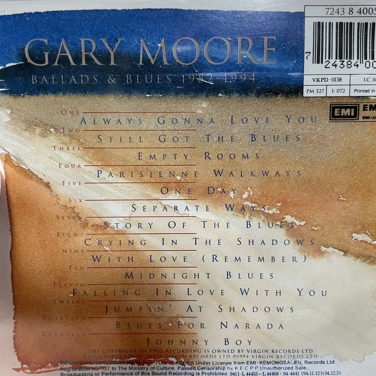 [중고음반/CD] 게리무어 Gary Moore 베스트앨범