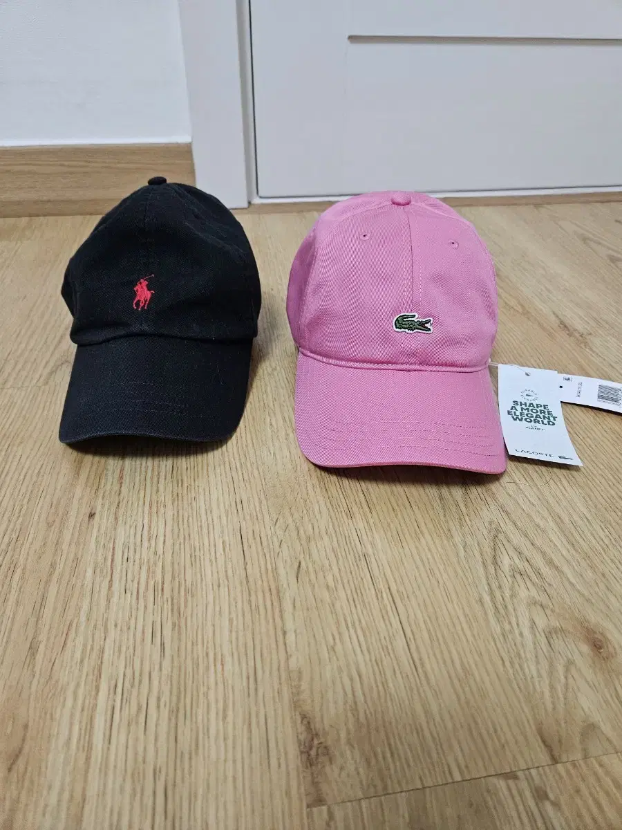 폴로 랄프로렌 블랙 볼캡 모자 + 라코스테 핑크 볼캡 무료배송