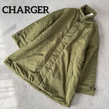 택 포함 새상품 CHARGER 충전기 하프 코트 카키 L