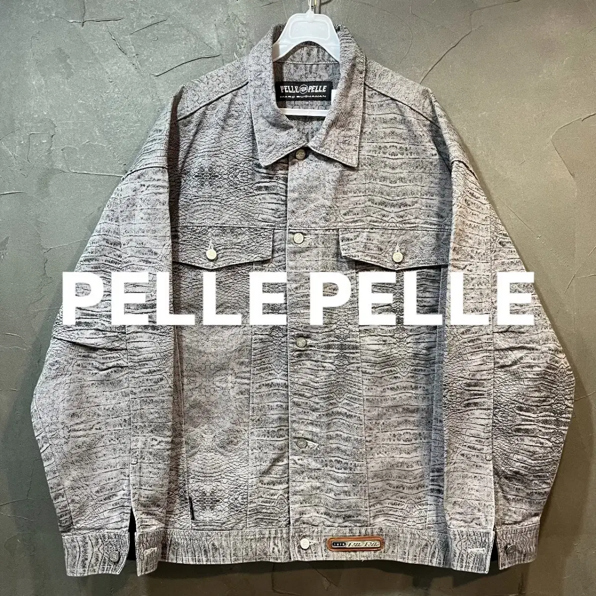 [XL] PELLE PELLE 펠레펠레 오버핏 트러커 자켓