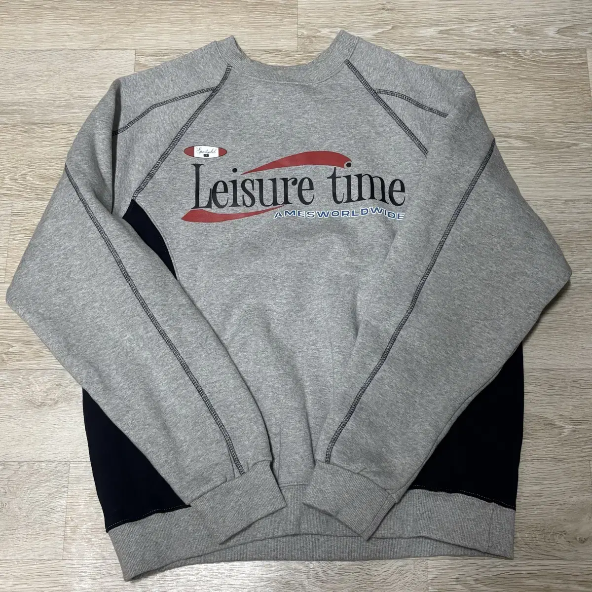 LEISURE TIME LOGO SWEATSHIRT GREY 맨투맨 m